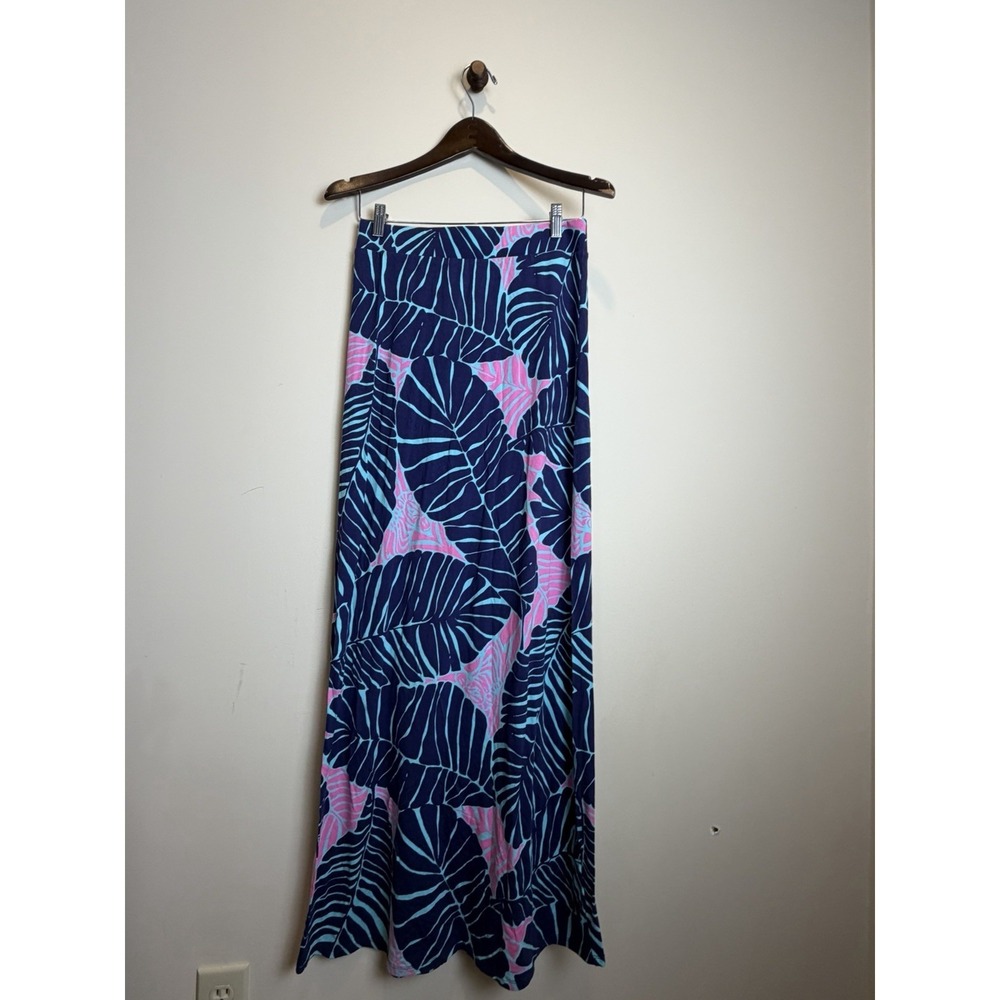 Lilly Pulitzer Under The Palms Marnie Maxi Skirt Size Small Beach Preppy Stretch